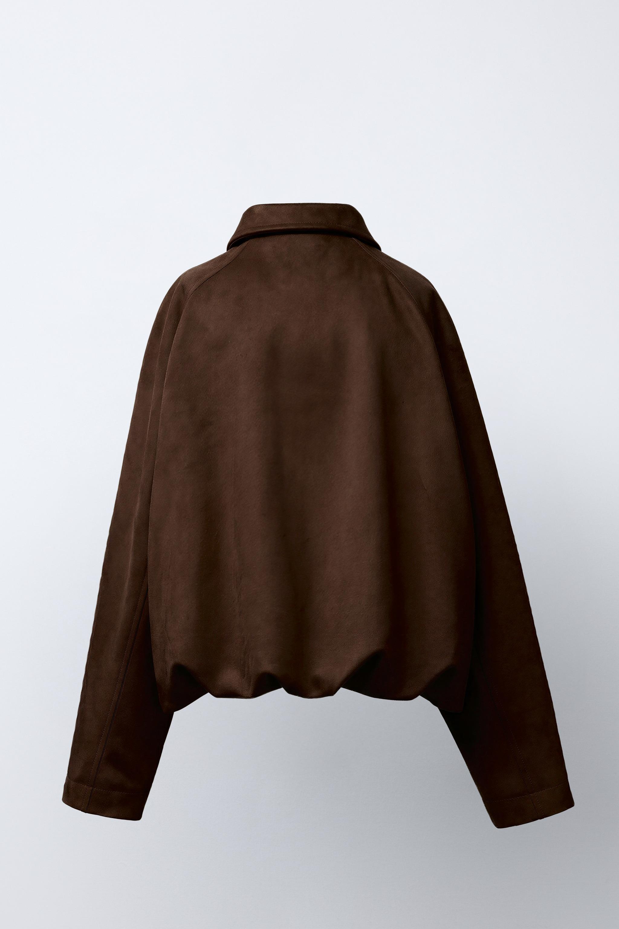 BLOUSON BOMBER EFFET DAIM